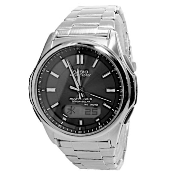 カシオ CASIO ウェーブセプター WAVE CEPTOR ソーラー メンズ 腕時計 WVA-M630D-1AJF ブラック ソーラー ５気圧防水 カレンダー 24時間表示 ワールドタイム ウォッチ 人気 ブランド おしゃれ 誕生日 プレゼント