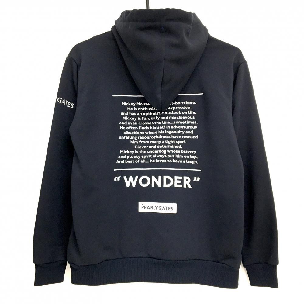 パーリーゲイツ×DISNEY パーカー ネイビー ミッキー トレーナー レディース 0 S ゴルフウェア モデル PEARLY GATES