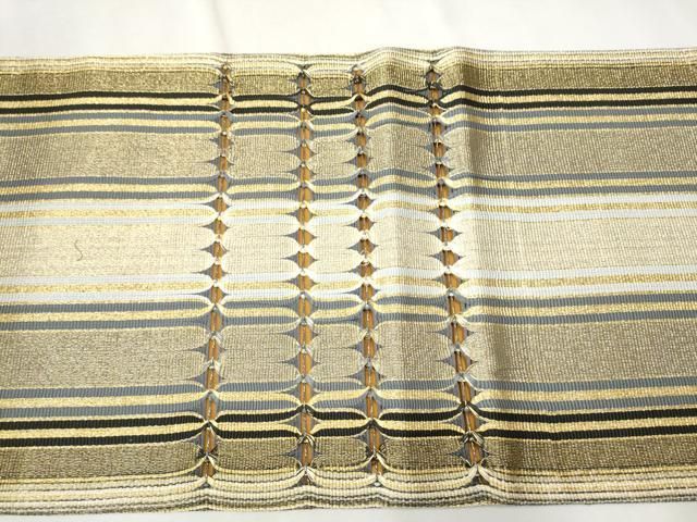 平和屋着物●太鼓柄袋帯　もじり織　吉祥文　金糸　正絹　逸品　CAAT8356hy 平和屋着物○太鼓柄袋帯 もじり織 吉祥文 金糸 正絹 逸品 CAAT8356hy