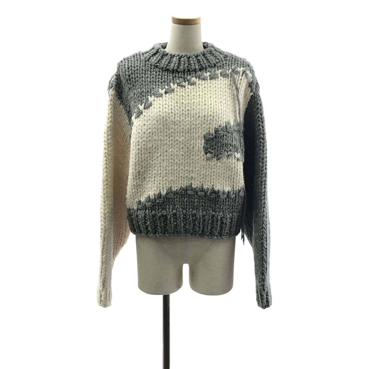 LEINWANDE / ラインヴァンド | Snow Slope Intarsia Top / ウール バイ  