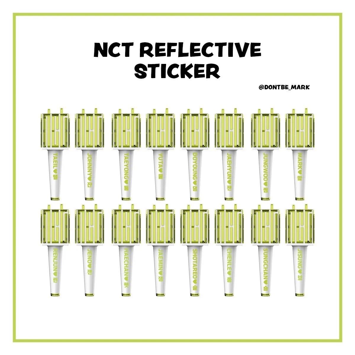 nct ペンライト ステッカー オーダー 反射 ホログラム コメントページ - CD