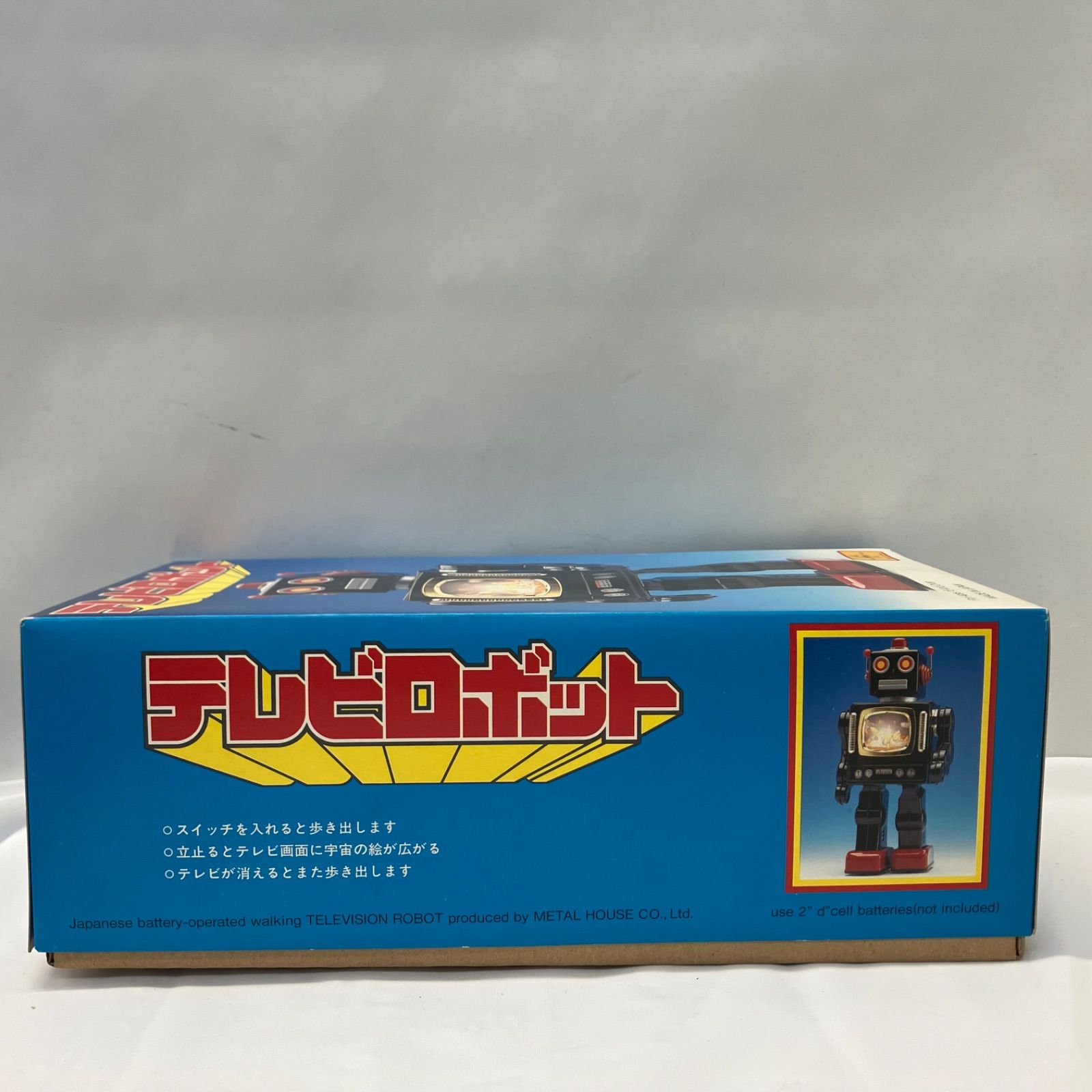 3-000020】 BATTERTY OPERATED テレビロボット メタルハウス