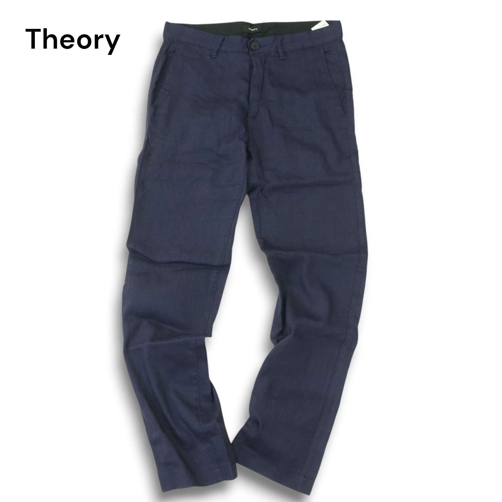 新品 セオリー　theory　麻パンツ Theory セオリー 春夏 ストレッチ 麻 リネン☆ レーヨン混