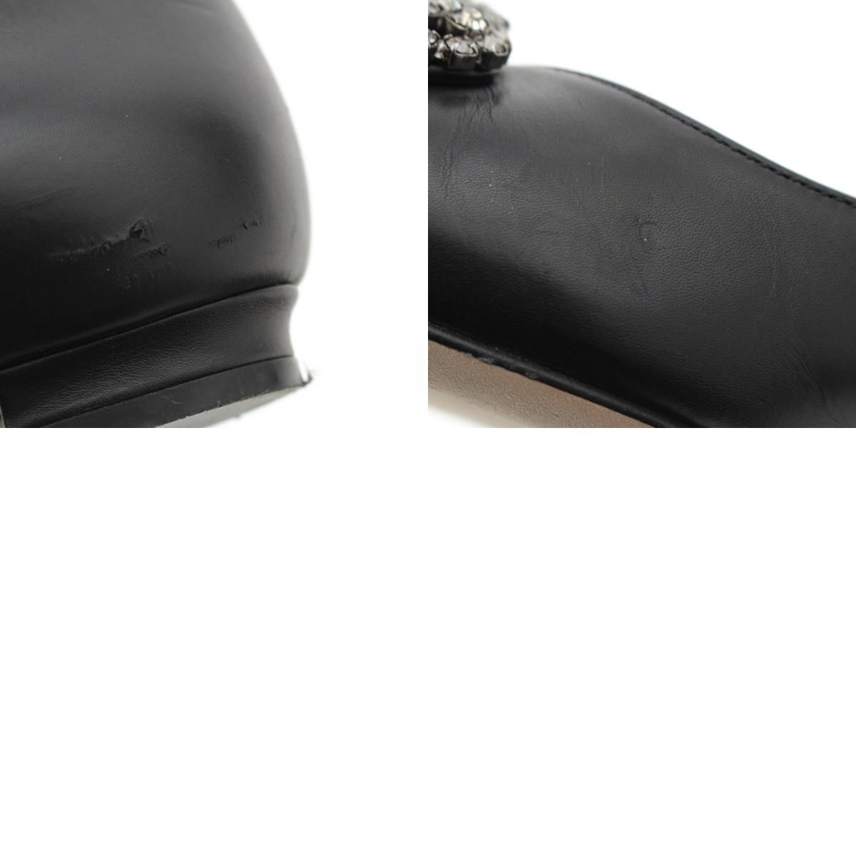 【未使用級】マノロブラニク　ポインテッド レザーパンプス　35 1/2 DRAWER MANOLO BLAHNIK マノロブラニク 23SS DRAWER別注 ポイン