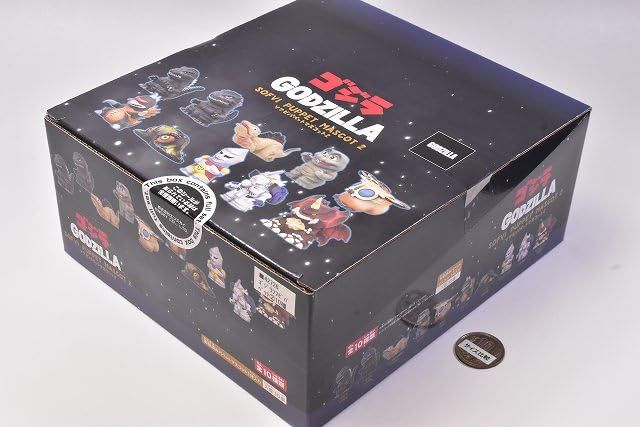 ゴジラ ソフビパペットマスコット2 10個入りBOX ゴジラ ソフビ