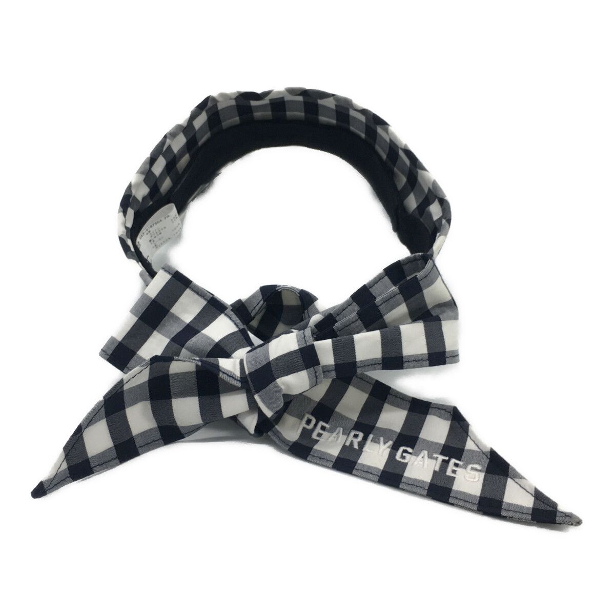 中古 パーリーゲイツ PEARLY GATES サンバイザー フリー 紺 白