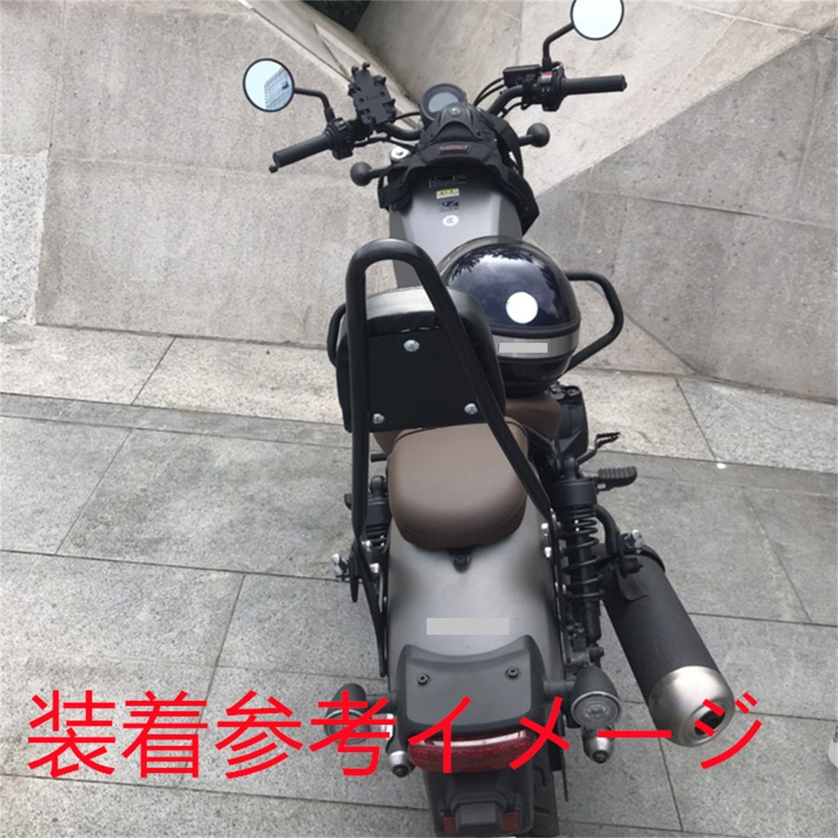 Rebel250|500 レブル250|500 2017- 2020－ シーシーバー タンデムバー Bタイプ 黒 USTAUSTRALIA_COM_AU