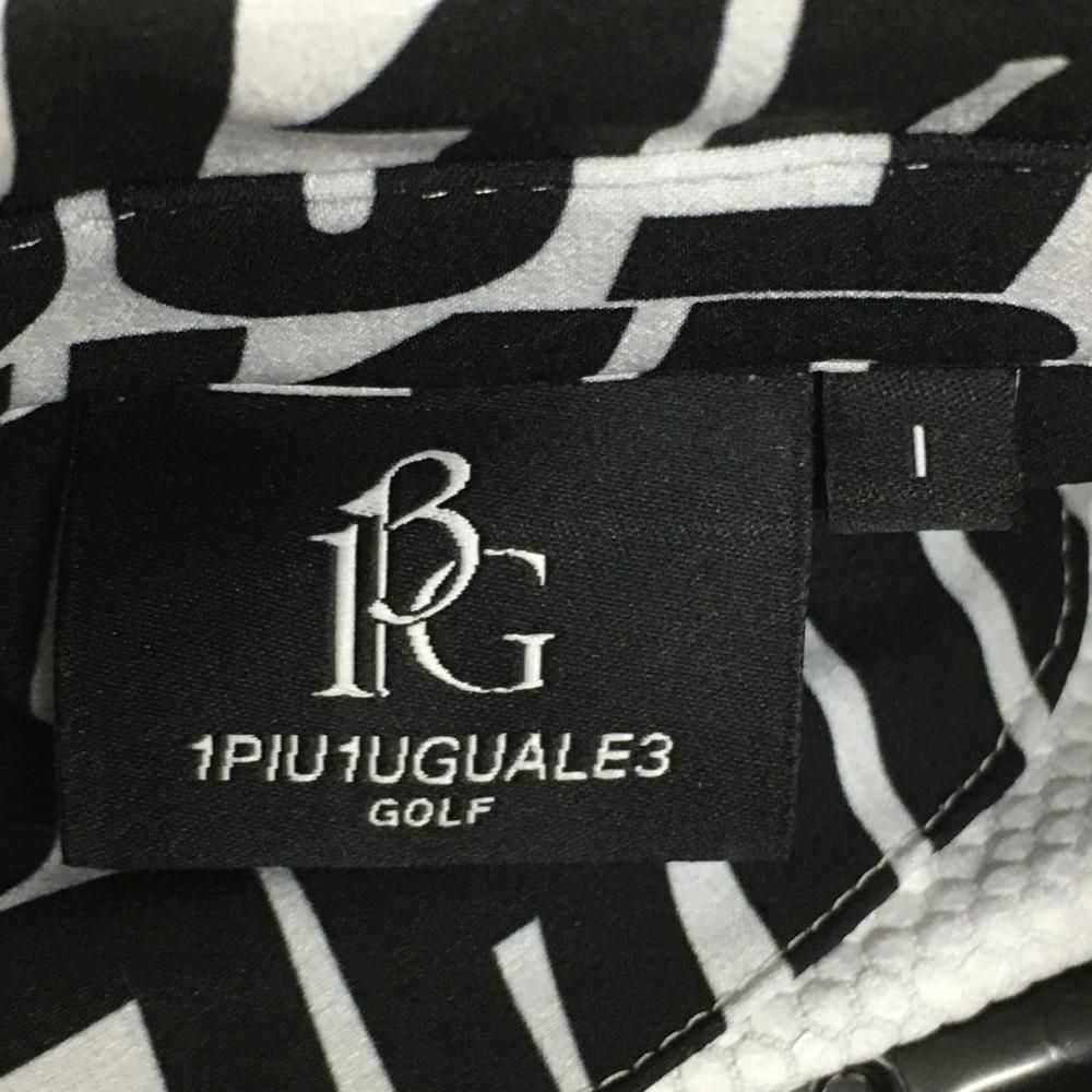 超美品】ウノピゥウノウグァーレトレゴルフ 長袖ポロワンピース 白×黒