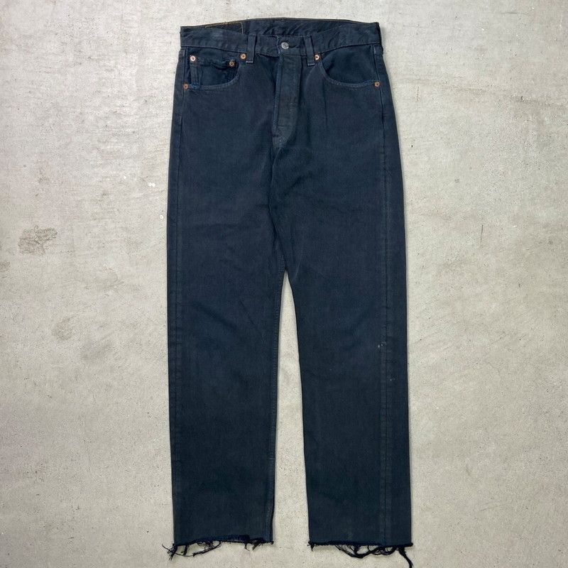 90年代 Levi s リーバイス 501 0615 ブラックデニムパンツ メンズW32