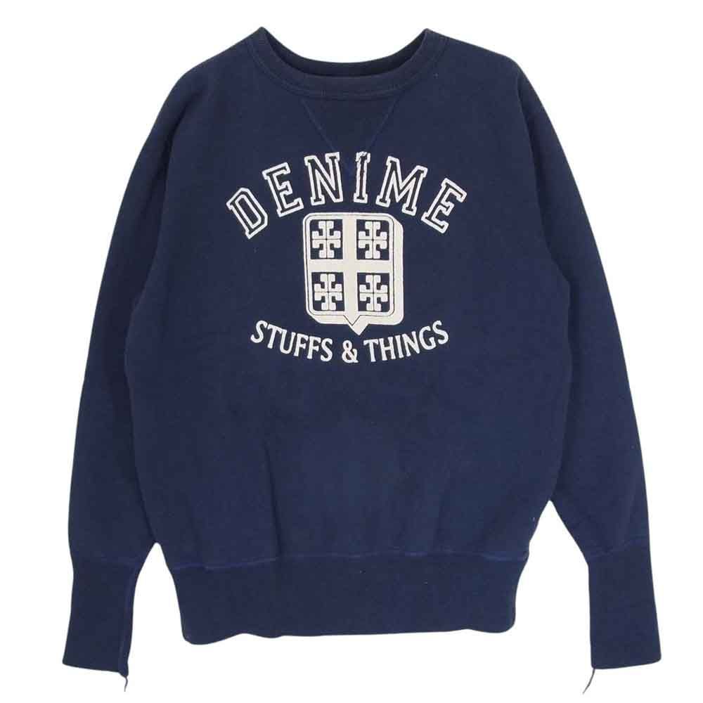 DENIME ドゥニーム 両Vスウェット ブラック サイズL トレーナー 検索) ウエアハウス フェローズ Denime ドゥニーム スウェット ヴィンテージ仕様 M Denime(ドゥニーム