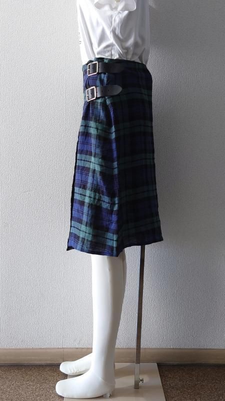 O’NEIL OF DUBLIN リネン チェック柄 ラップスカート サイズ10