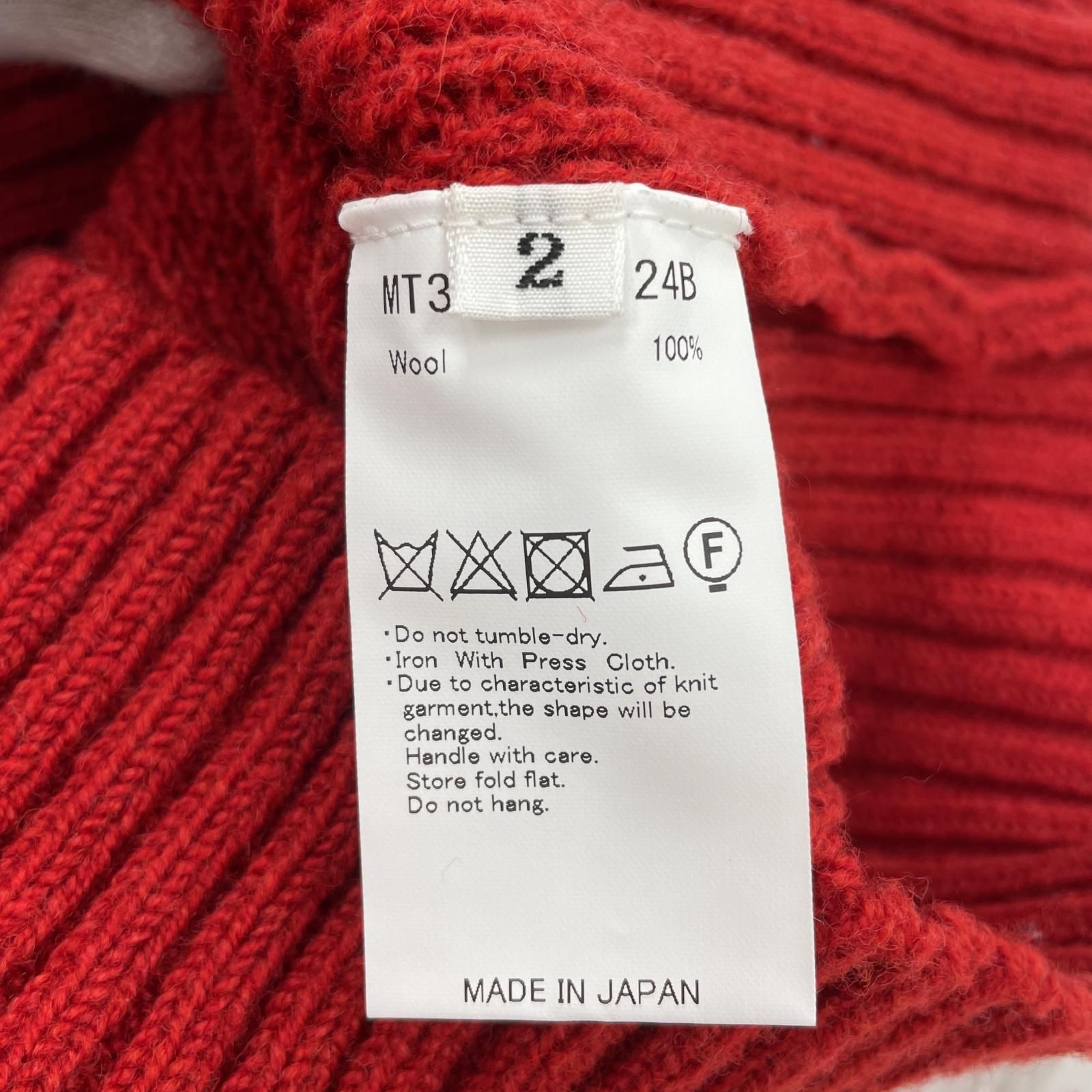 MAATEE＆SONS/強撚SHETLAND FINELAMB ARMY/2/レッド - メルカリ