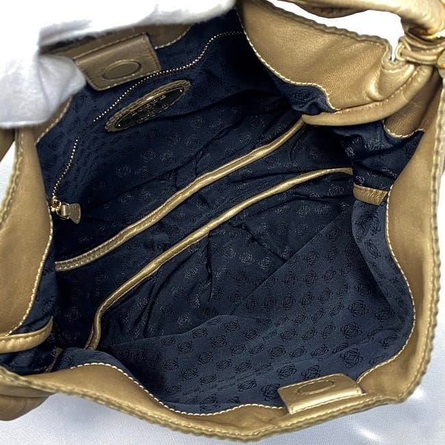 ロエベ ワンショルダー バッグ ゴールド アナグラム 美品 タッセル