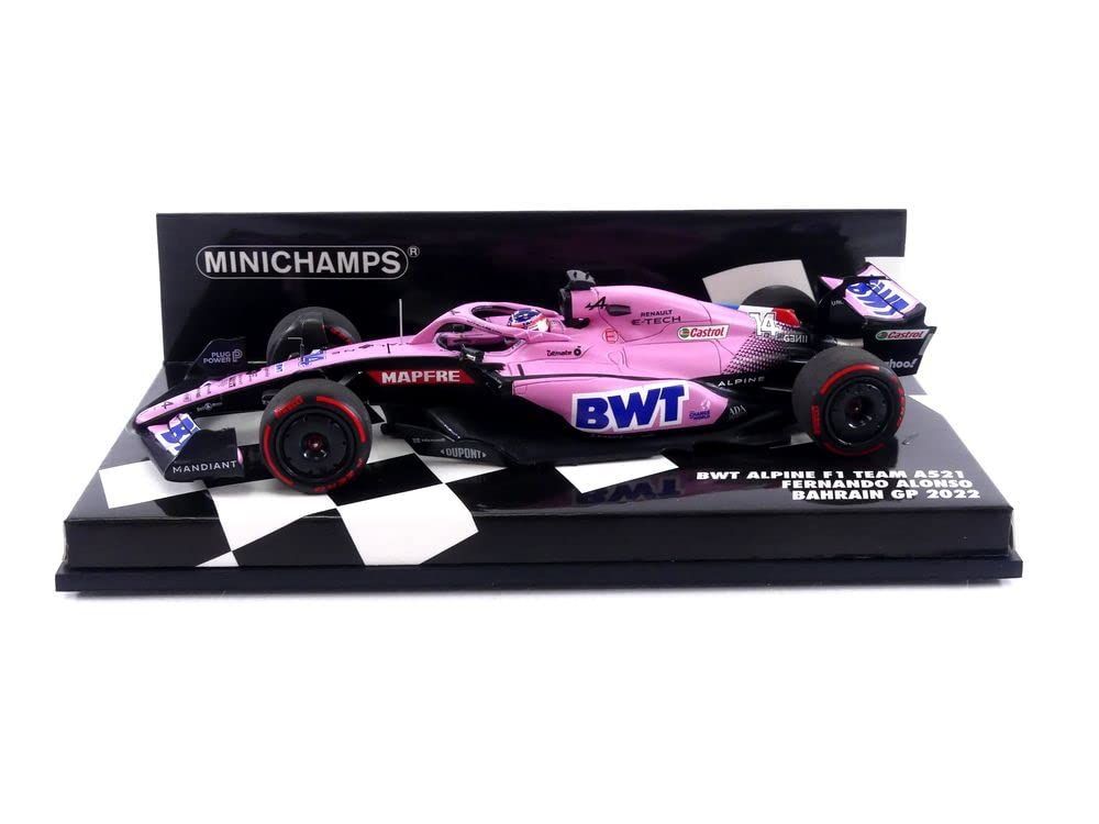 ミニチャンプス 1/43 アルピーヌ F1チーム A522 2022 バーレーンGP #14 F.アロンソ