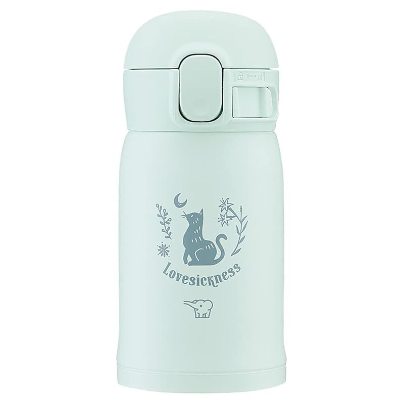 【新着商品】象印 (ZOJIRUSHI) 水筒 ワンタッチ ステンレスマグ シームレス 0.24L ウォータリーグリーン SM-WP24-GM