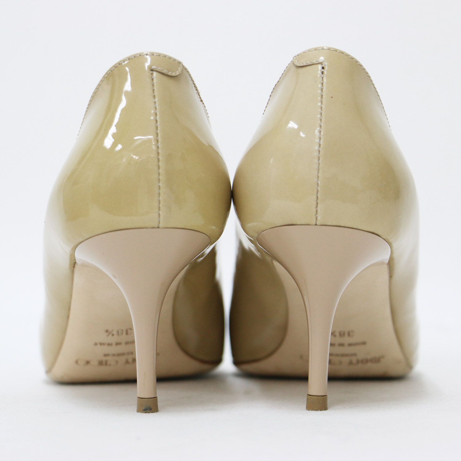 JIMMY CHOO ジミーチュウ パンプス ベージュ サイズ:38 1/2 25.5