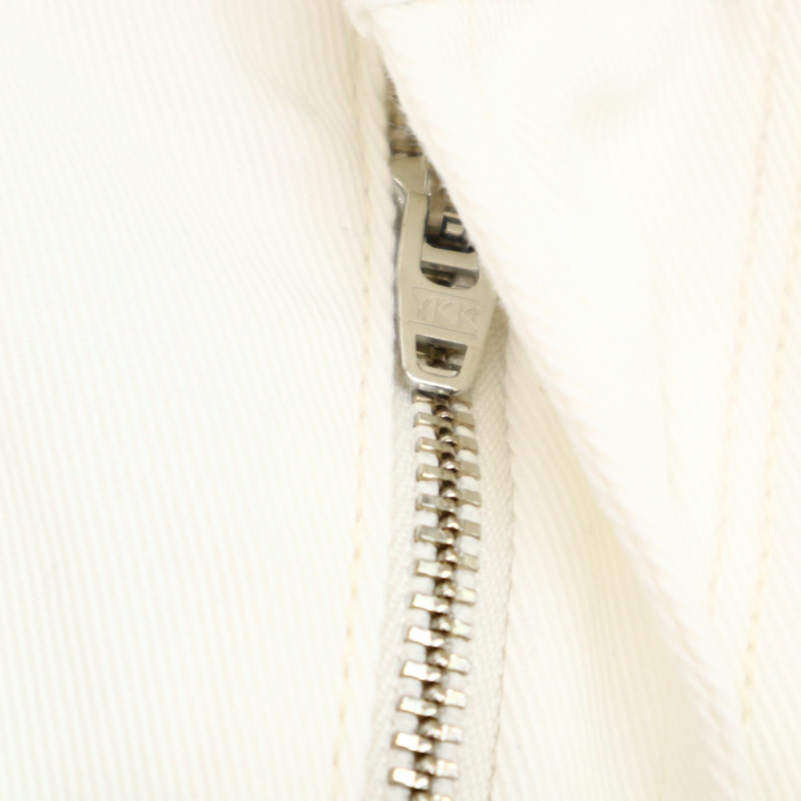 モンクレール MONCLER ロゴ刺繍 B5-Pocket Pant ホワイト デニム ジーンズ パンツ 中古 サイズ 44 コンディション B