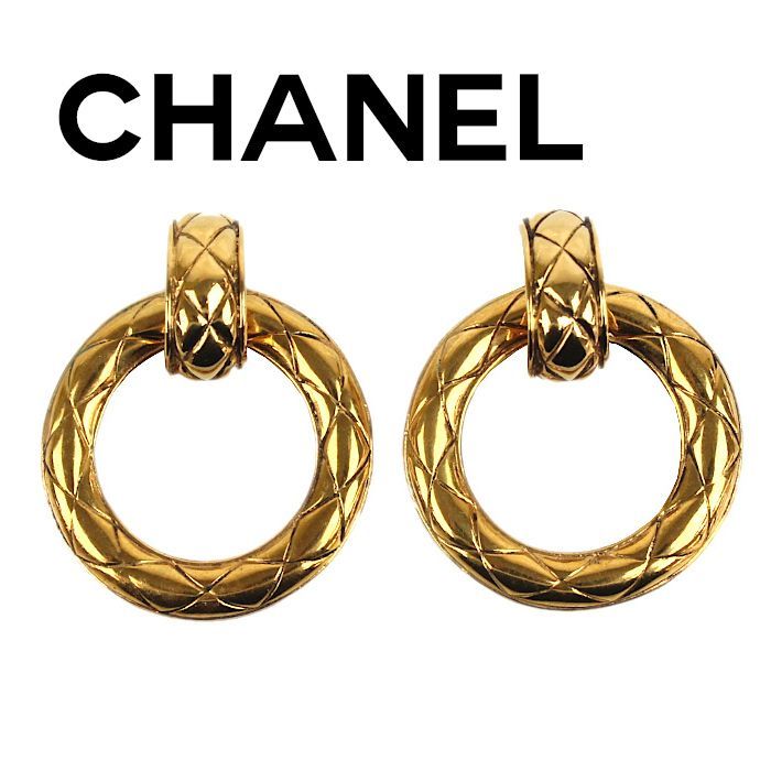 CHANEL シャネル マトラッセ フープイヤリング
