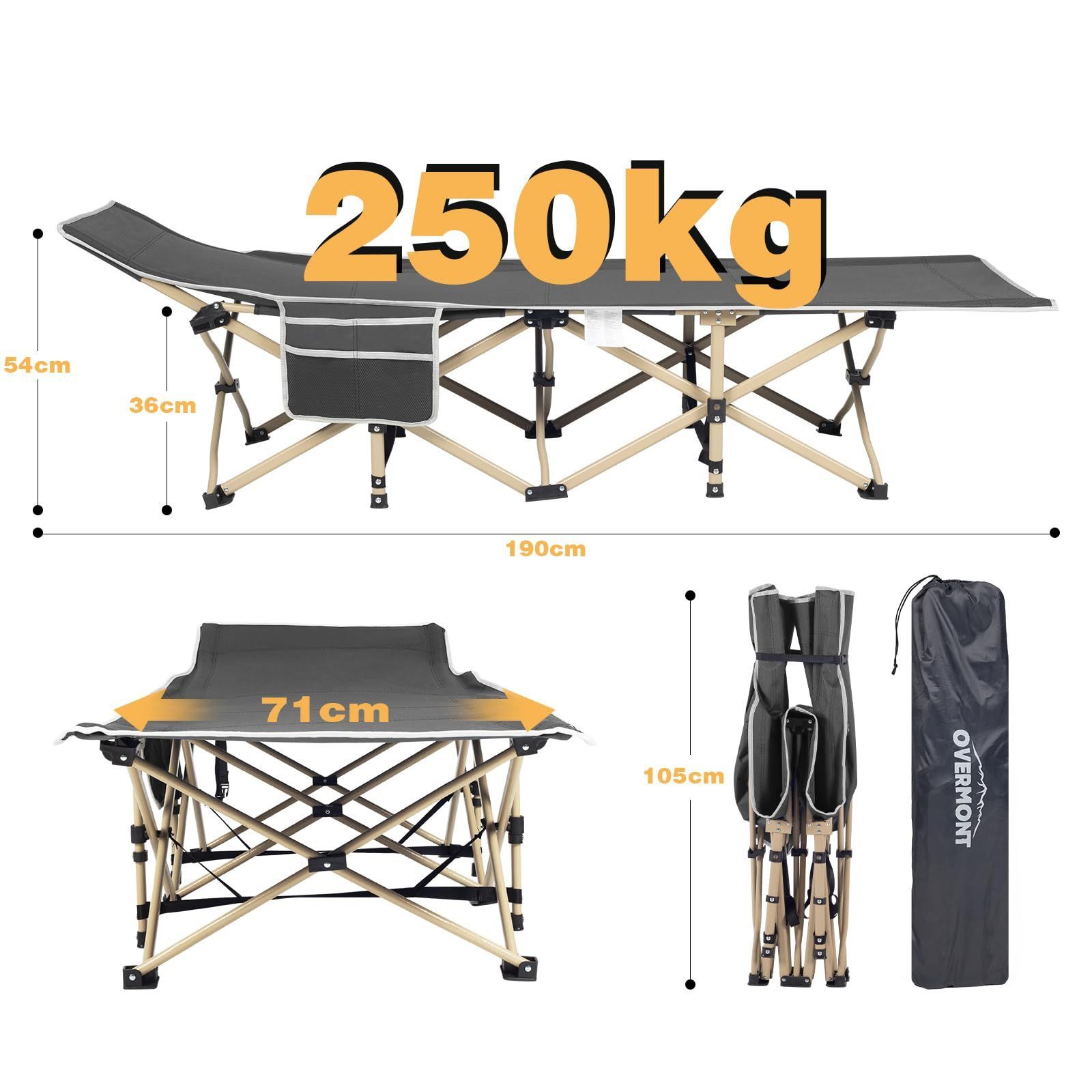 人気商品】コット サマーベッド キャンプ 折りたたみベッド 収納袋付き