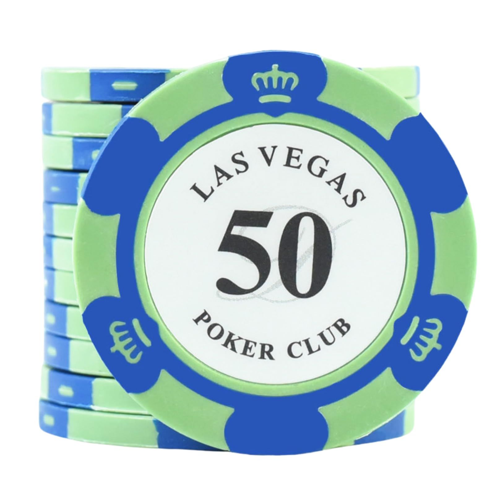 クレイポーカーチップ 20枚セット LAS VEGAS カジノチップ ポーカー
