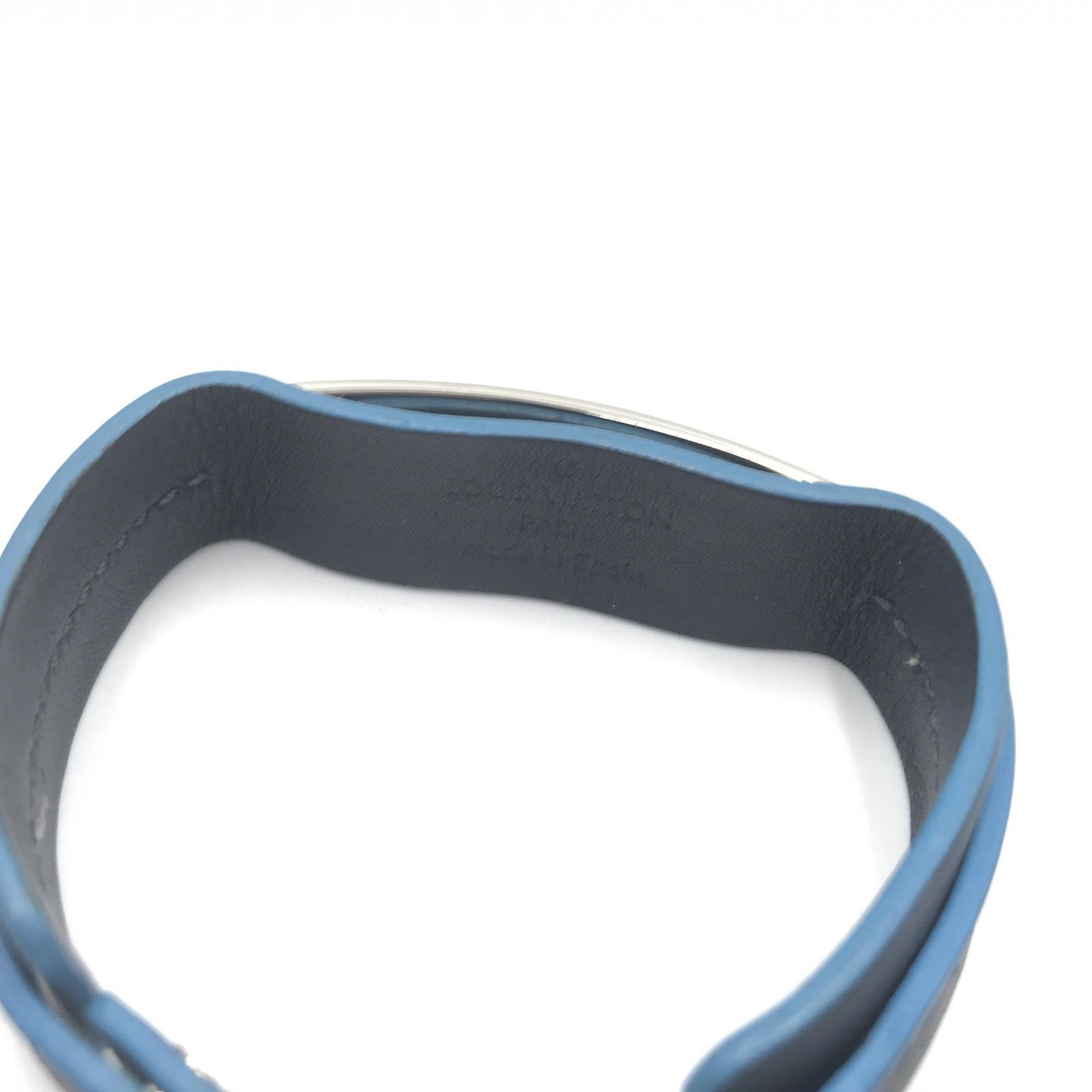 Louis Vuitton ネイビー ブレスレット ルイヴィトン ネイビー レザー