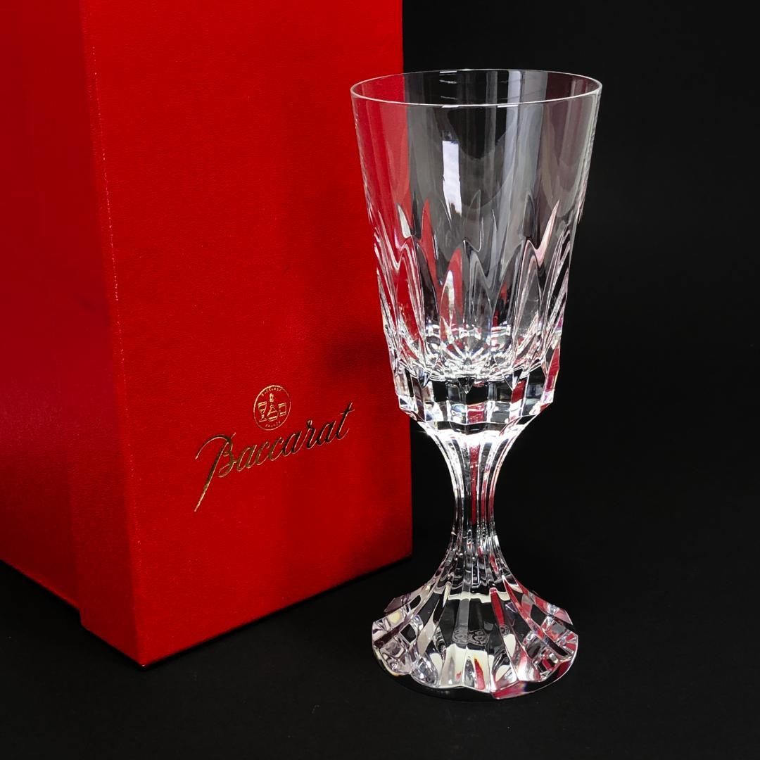 き Baccarat バカラ アサス ウォーターゴブレット クリスタルグラス クリア BC217