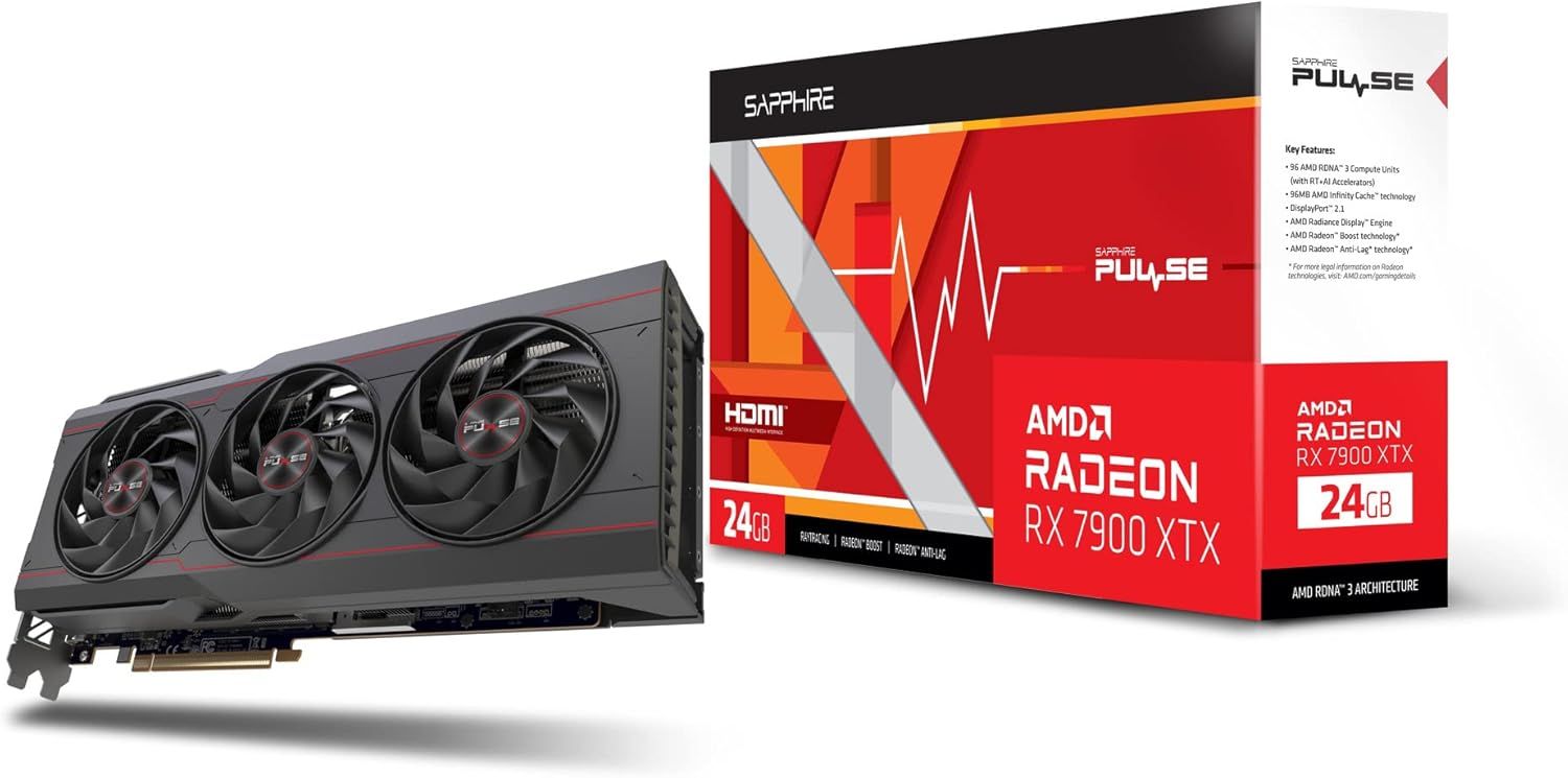 美品】SAPPHIRE PULSE RADEON RX 7900 XTX GAMING OC 24GB GDDR6 