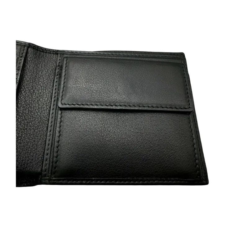 未使用品　BVLGARI ブルガリ　二つ折り財布　ロゴマニア　キャンバス　黒 中古美品】BVLGARI ブルガリ ロゴマニア二つ折り財布 キャンバスX