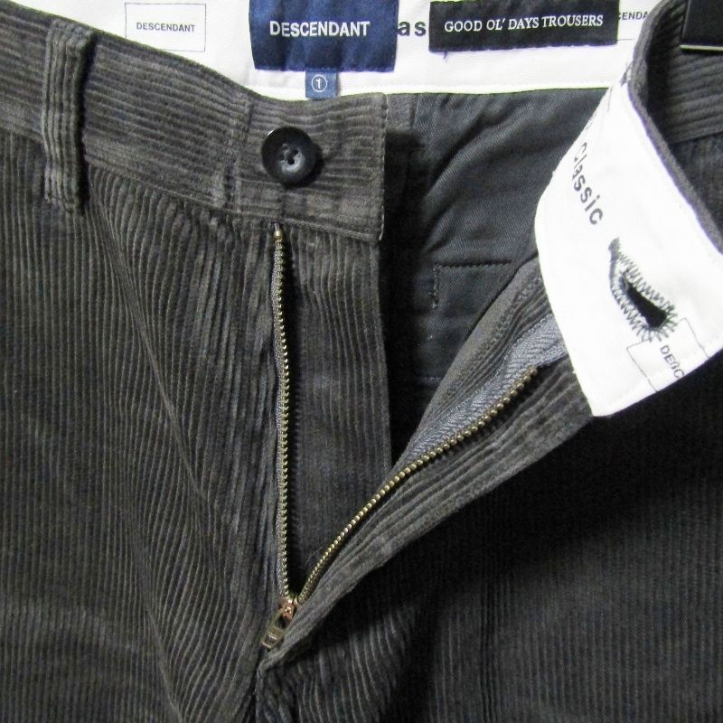 descendant コーデュロイパンツ DESCENDANT/SHORE CORDUROY BEACH TROUSERS (BROWN)