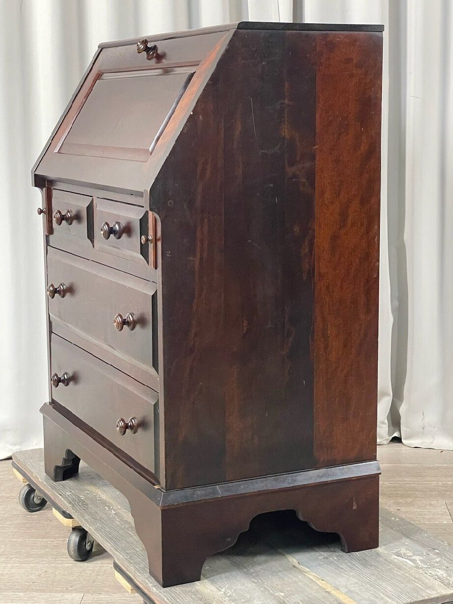 2839 北海道民芸 樺材 ライティングビューロー 机 収納 チェスト 和モダン 和家具 クラシック 神奈川県秦野市 A3 MARWIL-DEMENAGEMENTS_CH