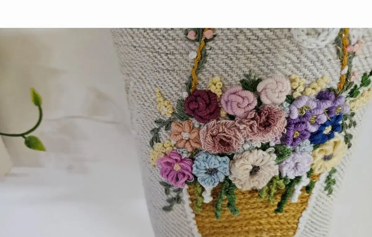 ハンプリネン フレンチエンブロイダリーバッグ