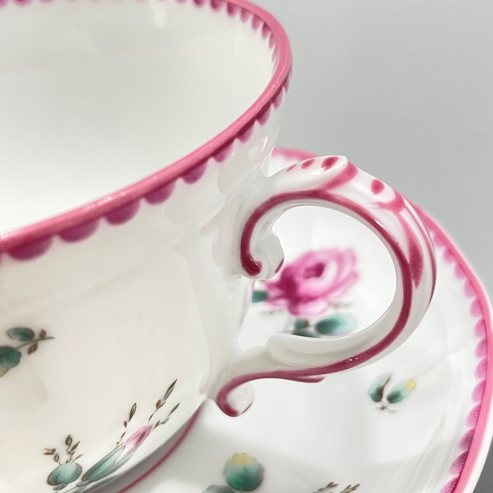 リチャードジノリ アンティックローズ 3客 スープカップ＆ソーサ