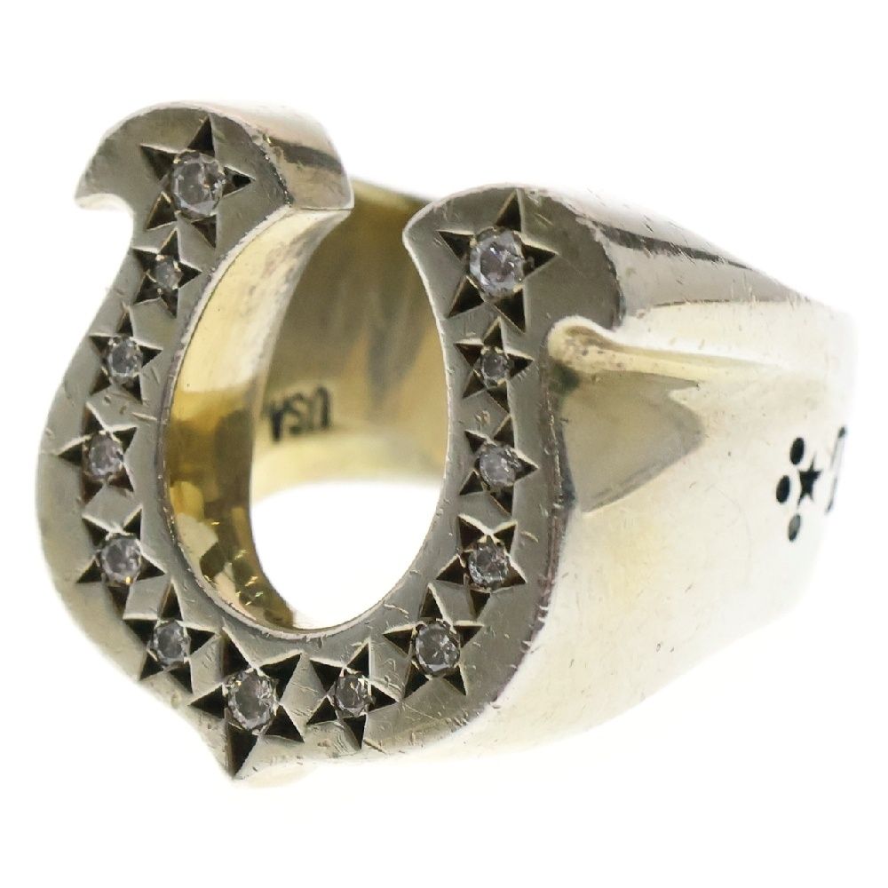 TENDERLOIN テンダーロイン T-H.S RING SILVER ホースシュー ダイヤリング シルバー 13号