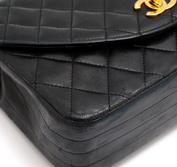 シャネル CHANEL ヴィンテージ マトラッセ シングルフラップ チェーン