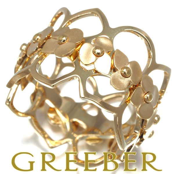 ショーメ リング オルタンシア 紫陽花 56号 K18YG #170631 - メルカリ 