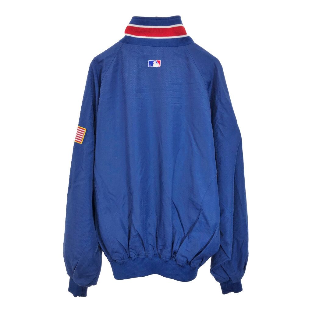 本日限定最終価格！レア物！MLBシカゴ・カブスマジェスティック製 ジャンパー 青 Majestic マジェスティック MLB シカゴ・カブス スタジアム