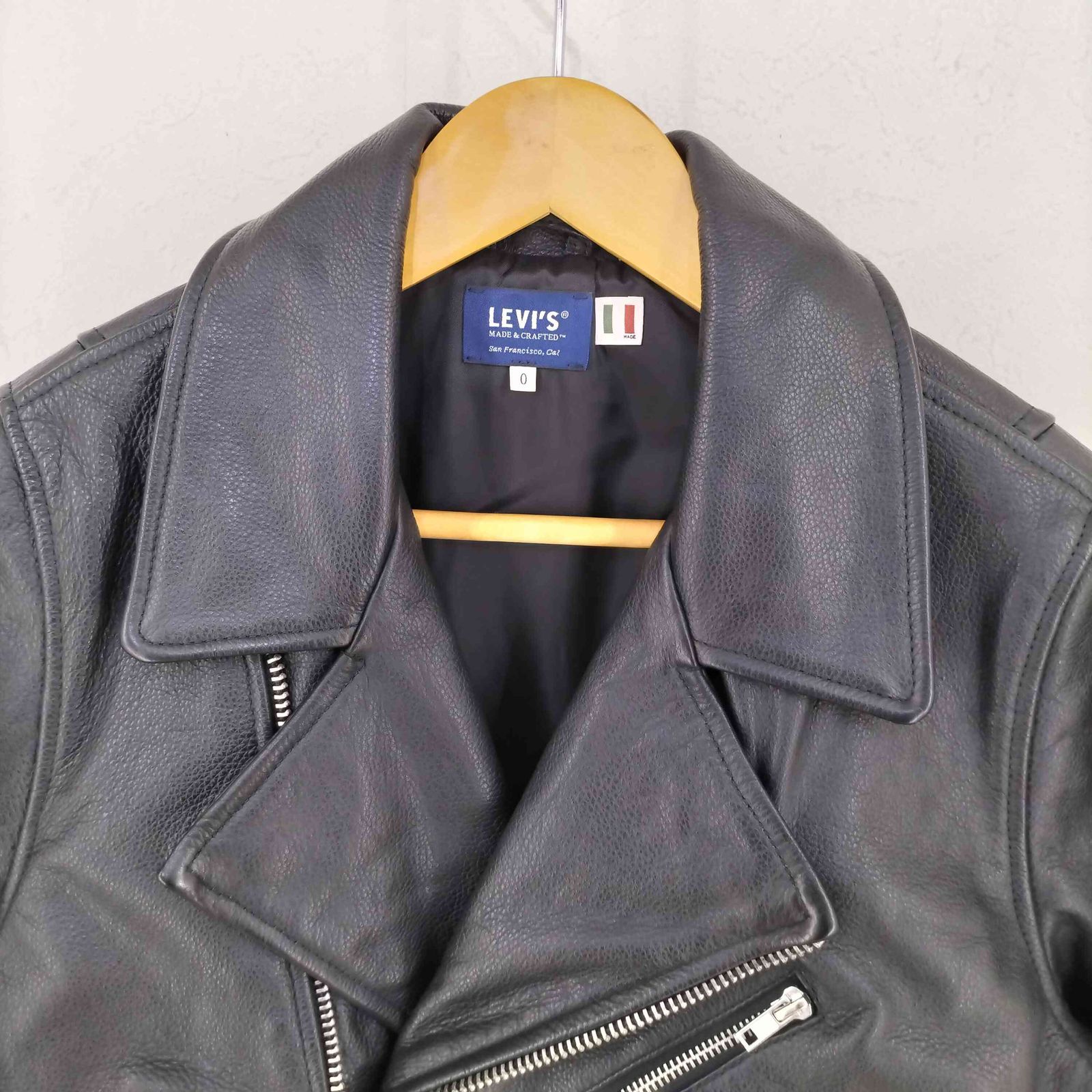 イタリア製定価15万・新品同様 Levi's Made&Craftedライダース Levi's - イタリア製 本革ライダースジャケットの通販 by 3
