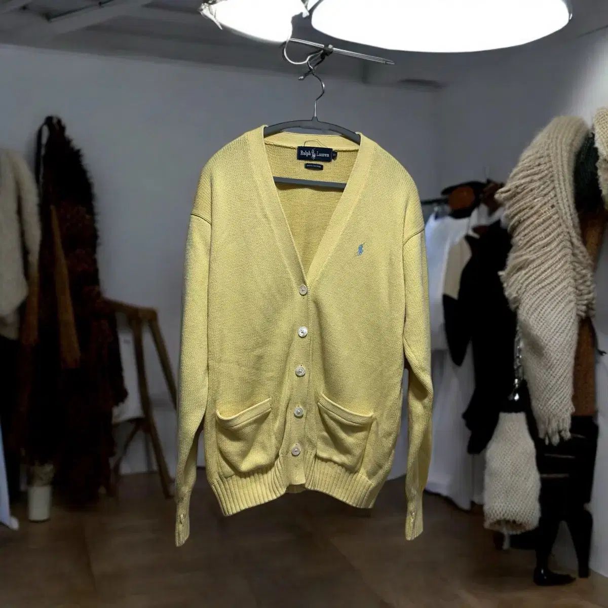 【新品】ラルフローレン　カーディガン ポロ Ralph Lauren(ラルフローレン) フォーム コットン