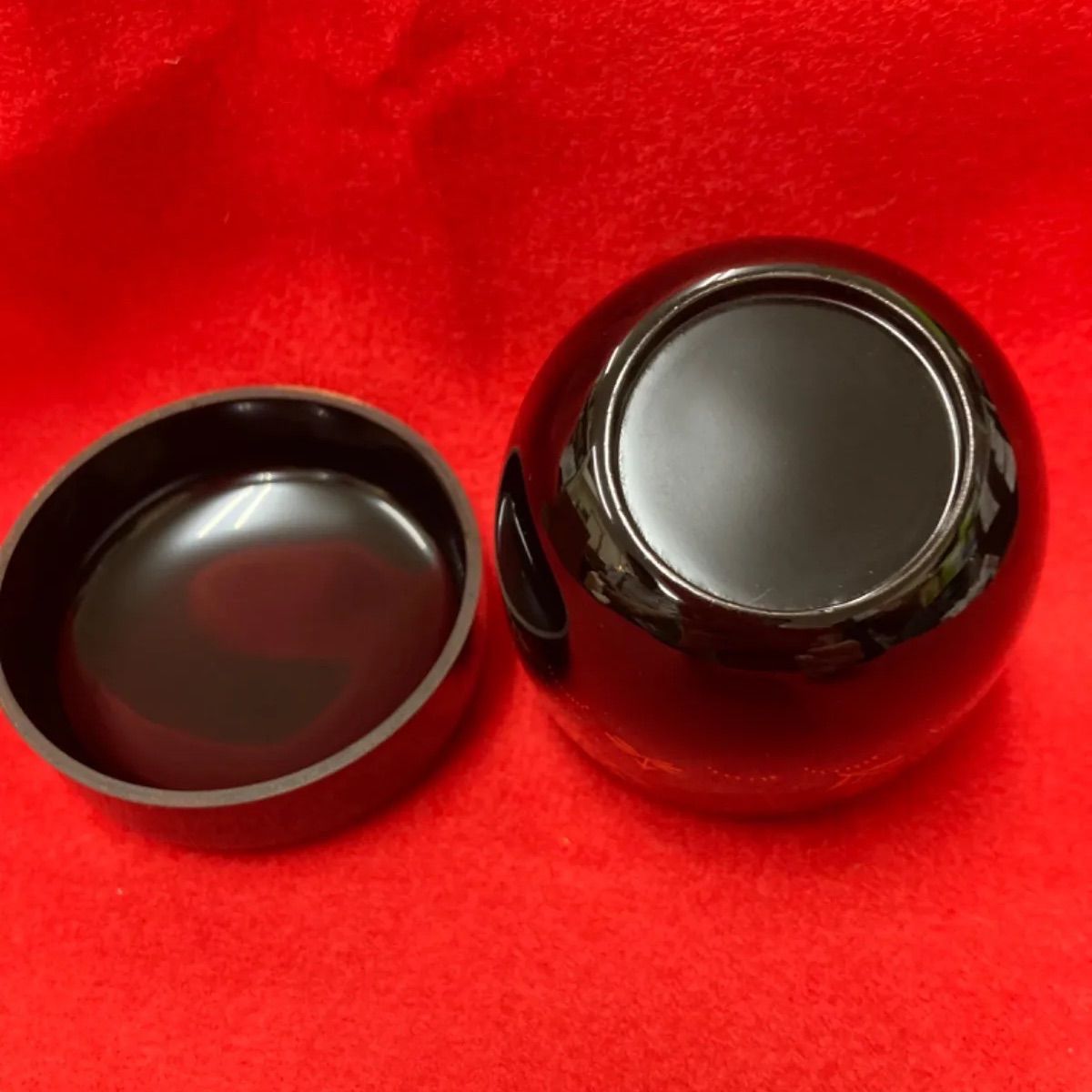 未使用/箱付き】茶道具 棗(なつめ) 「四季草花蒔絵 黒中棗」 - メルカリ