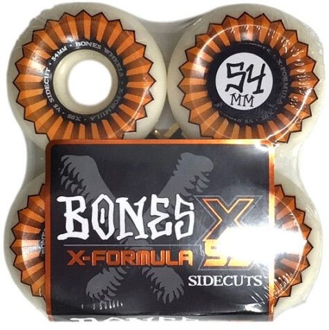 スケートボード BONES X-FORMULA 95A SIDECUT 52mm Bones X-Formula V5 Sidecut Skateboard Wheels - street cleats