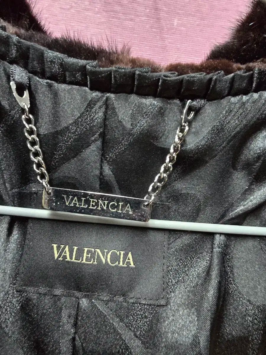 Valencia バレンシア ベルト ファー ベスト 茶色