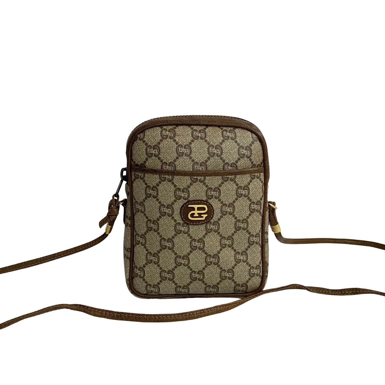 極 美品 カード付 GUCCI グッチ オールドグッチ グッチプラス ロゴ