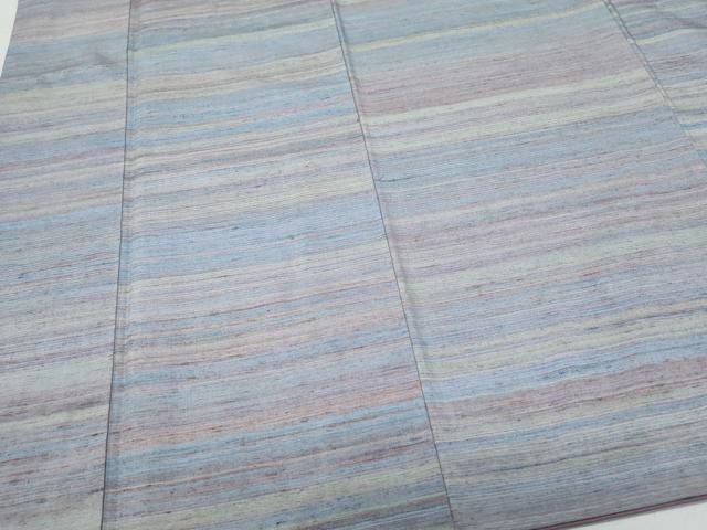 平和屋着物○紅花紬 米沢 霞文 正絹 逸品 CAAT7093vf