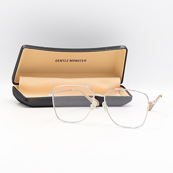 GENTLE MONSTER シルバー眼鏡 ケース付き