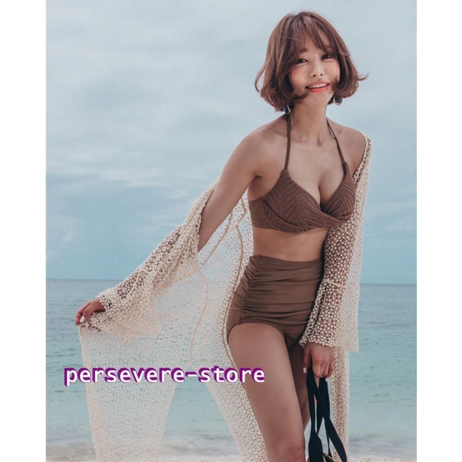 高品質 水着 レディース ビキニ レディース 水着 セクシー セクシー 夏 コーヒー ホルターネック セパレート 盛れる きれいめ 海水浴 温泉 ビーチ  大人 オトナ女 J27 - メルカリ