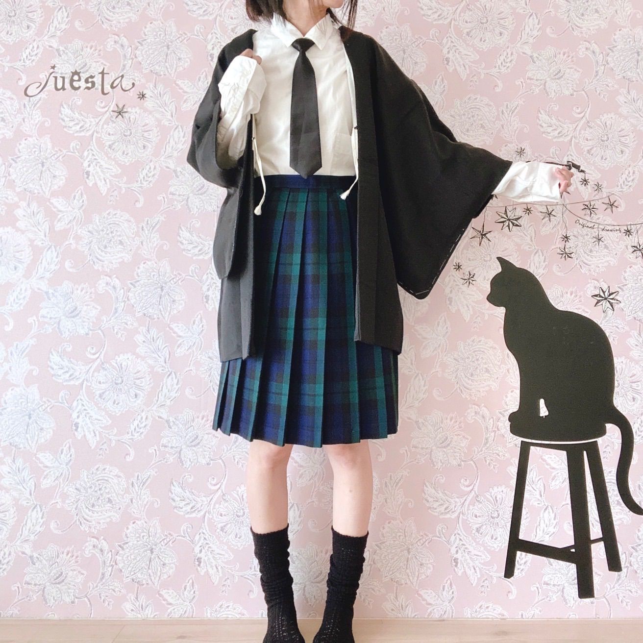 レトロ古着 和洋折衷コーデセット 制服風 5点セット - メルカリ