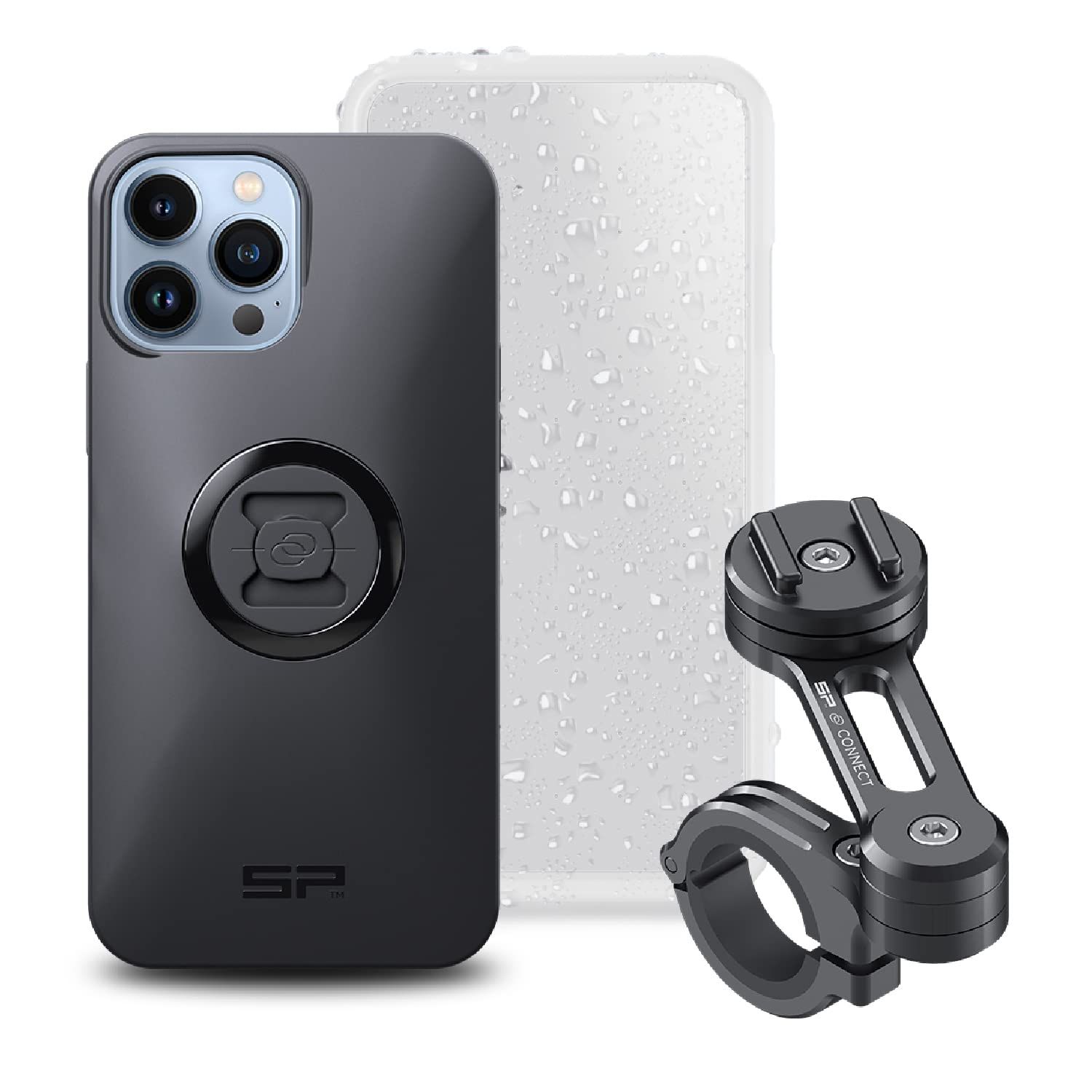 エスピーコネクト SP Connect デイトナ バイク用 スマホホルダー 53946 モトバンドル iPhone 13 Pro Max 26209 ブラック