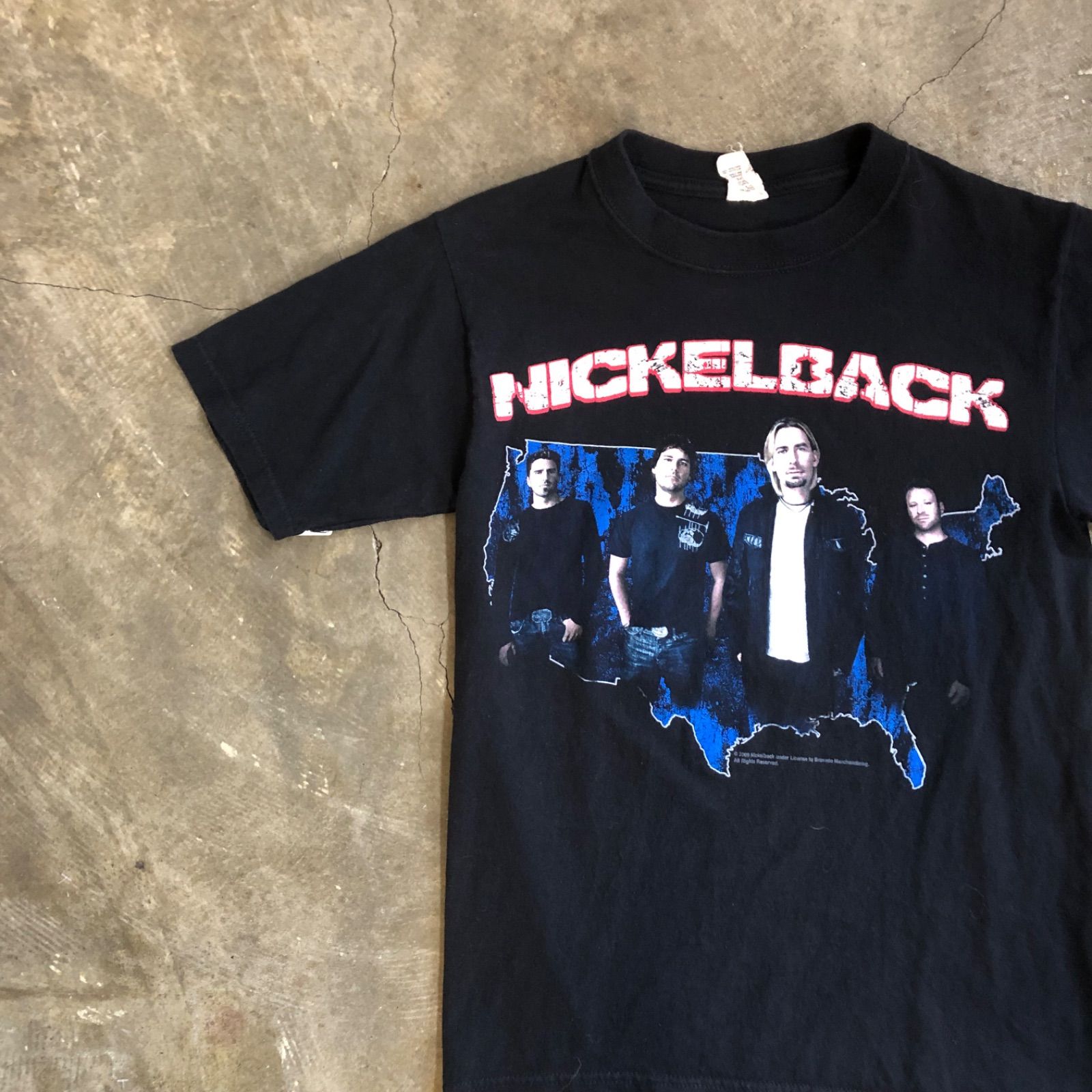 T5886 anvil NICKELBACK プリントTシャツ バンT 古着 - メルカリ