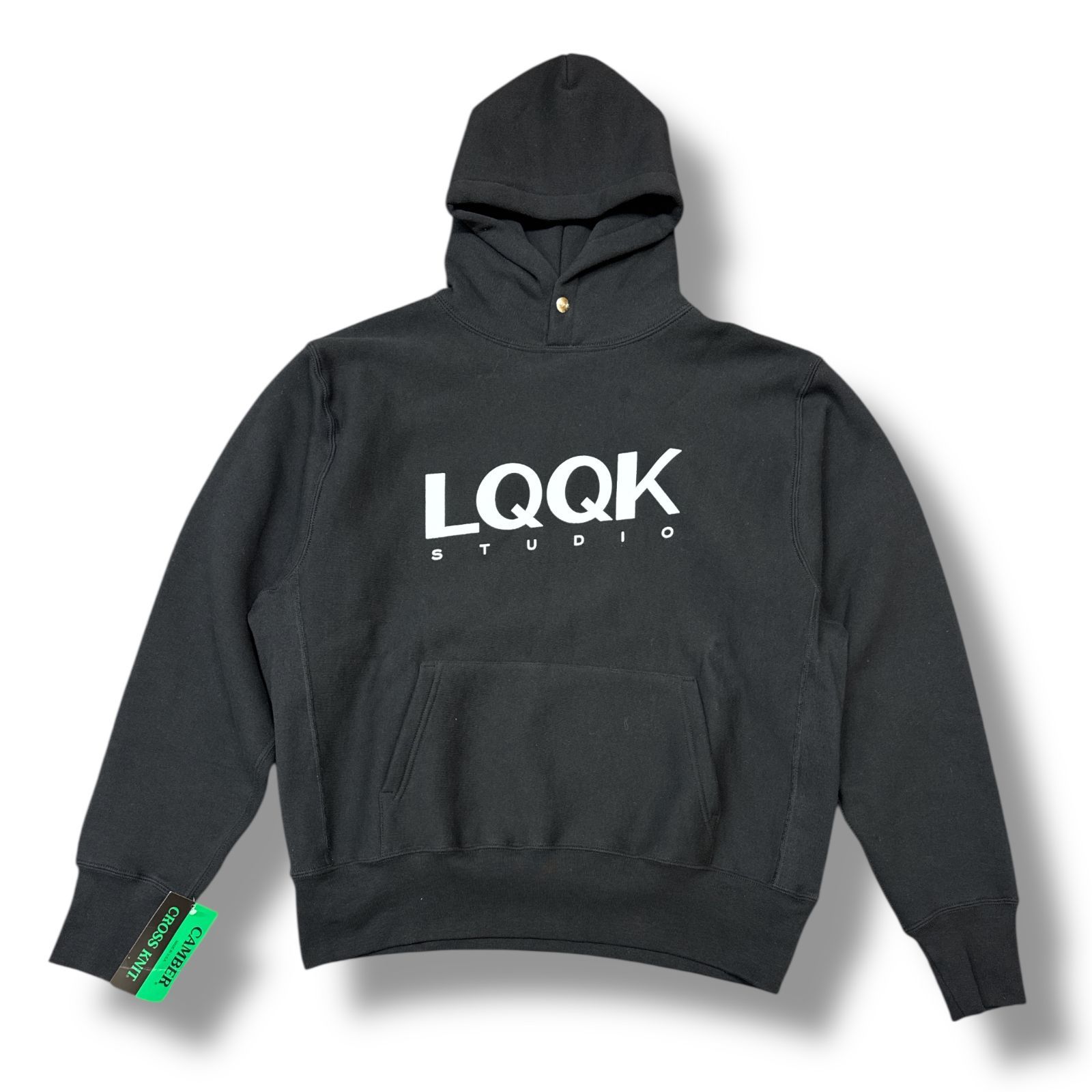 【新品未使用】LQQK STUDIO ルックスタジオ パーカー フーディー 参考上代34100円 未使用品 LQQK Studio SIGNATURE SNAP FLEECE