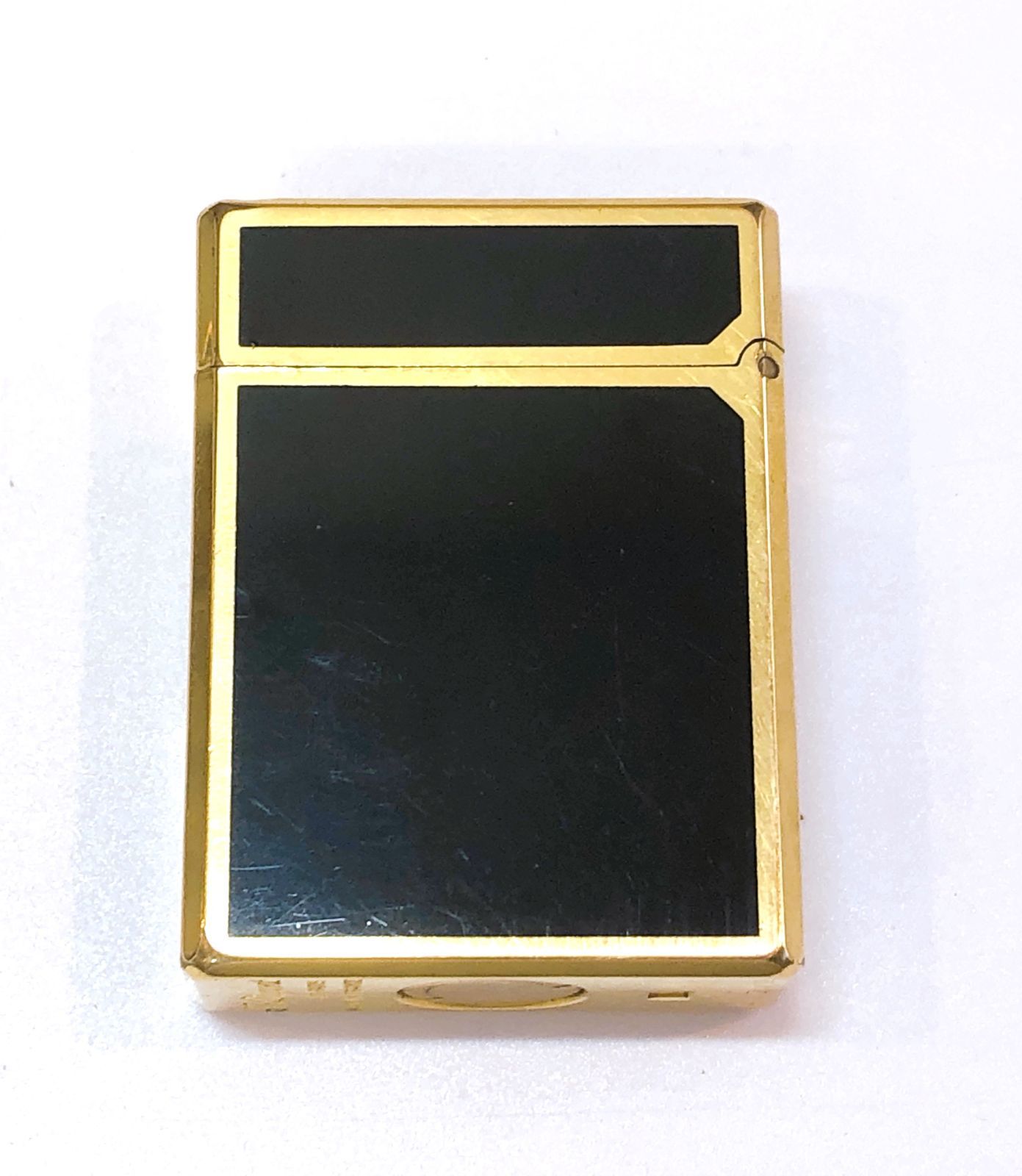 2931 デュポン ガスライター 都彭 ライン1 ロング ブラック×ゴールド A4JZ12 ヴィンテージライター ブランドライター コレクション 喫煙グッズ タバコ道具 WWW_KANDAIZUMI_COM